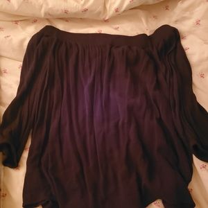 Calvin Klein black off the shoulder top